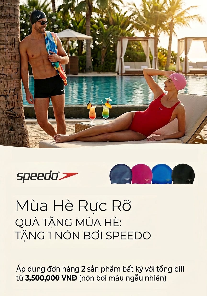 Popup chương trình quà tặng nón bơi Speedo