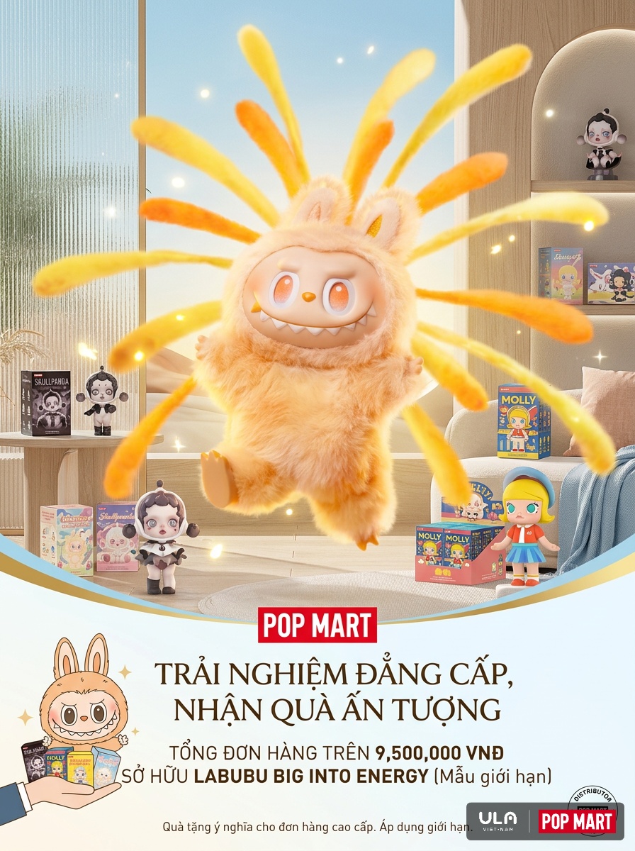 Popup chương trình quà tặng búp bê Labubu