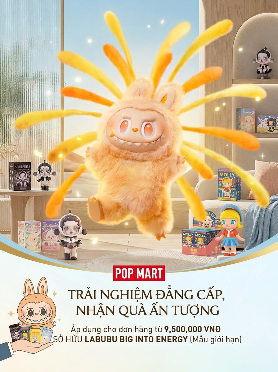 Popup chương trình quà tặng búp bê Labubu