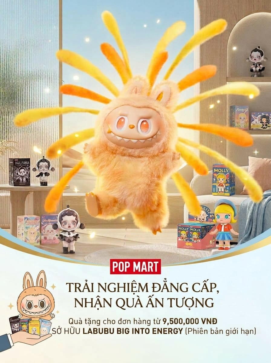 Popup chương trình quà tặng búp bê Labubu