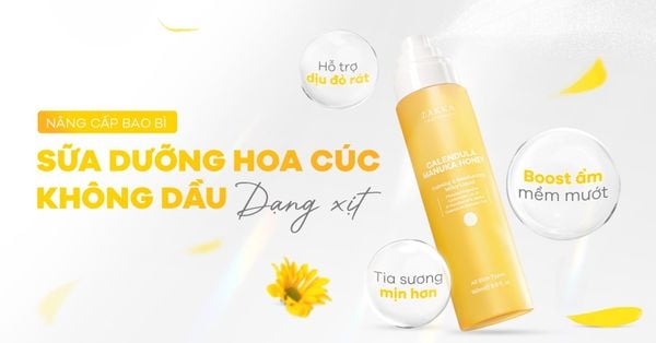 [THÔNG BÁO] NÂNG CẤP BAO BÌ SỮA DƯỠNG HOA CÚC KHÔNG DẦU