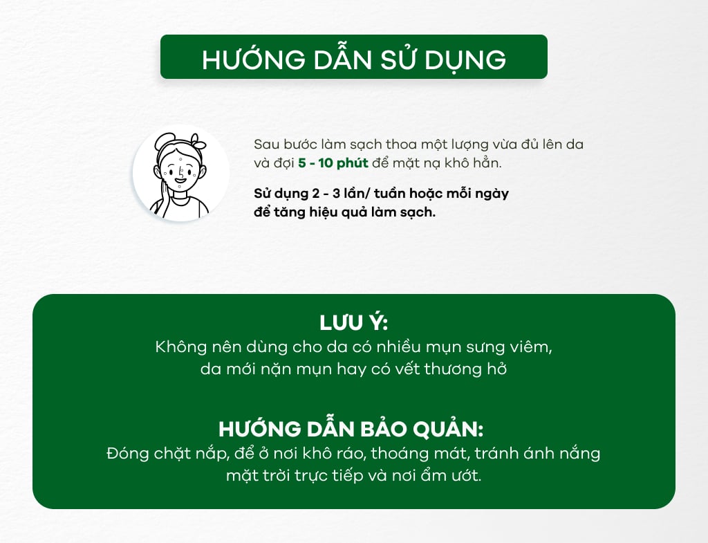 C&aacute;ch Sử Dụng Mặt Nạ Đất S&eacute;t Thải Detox 