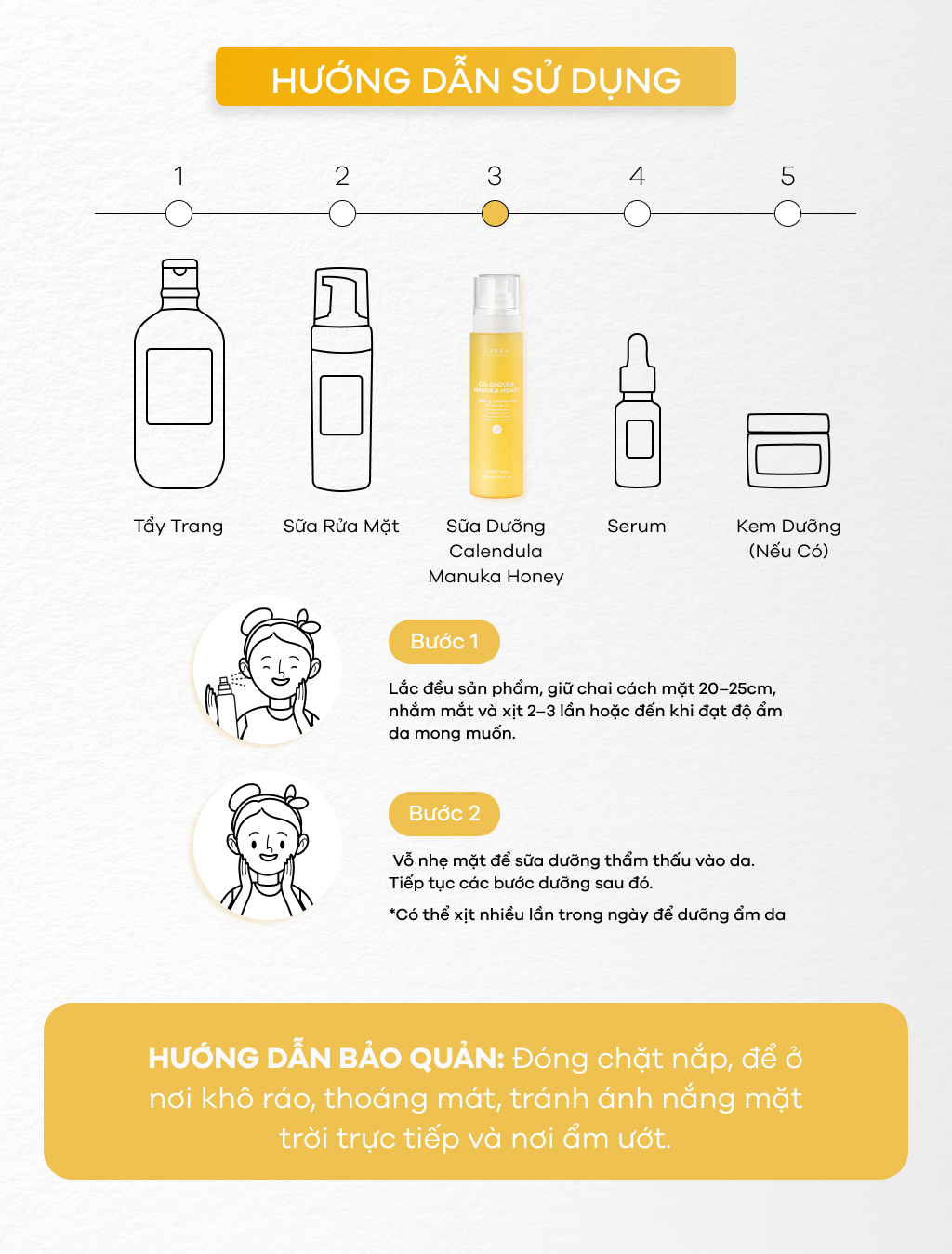 Sữa Dưỡng Hoa C&uacute;c Kh&ocirc;ng Dầu Calendula Manuka Honey