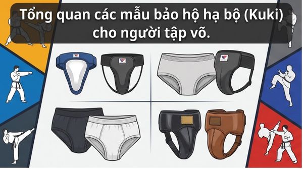 Đồ bảo hộ hạ bộ (Groin Guard - Kuki): Các loại hình và cách chọn size chuẩn nhất