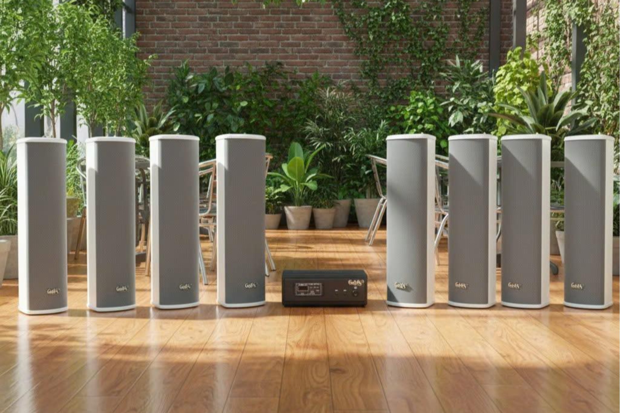 Loa cột chống nước sân vườn không dây G110-NT UHF