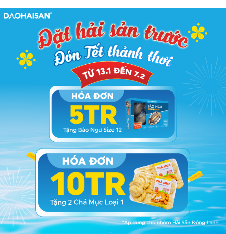 Hải sản trữ tết