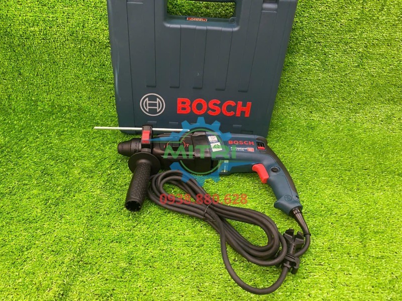 Bosch GBH 2-26 DRE Gồm Những Gì? Kiểm Tra Hộp, Tay Nắm Phụ, Chốt Chặn Độ Sâu