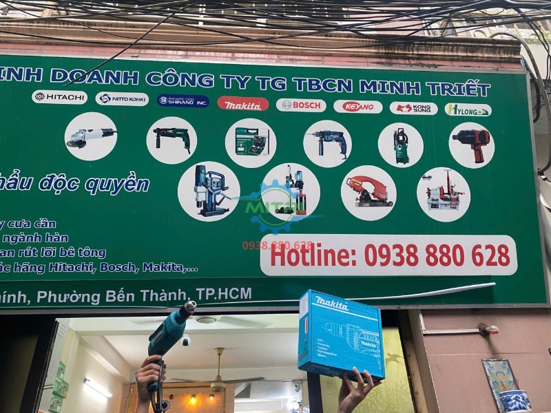 Máy khoan Makita DP4020 630W bảng hiệu Minh Triết