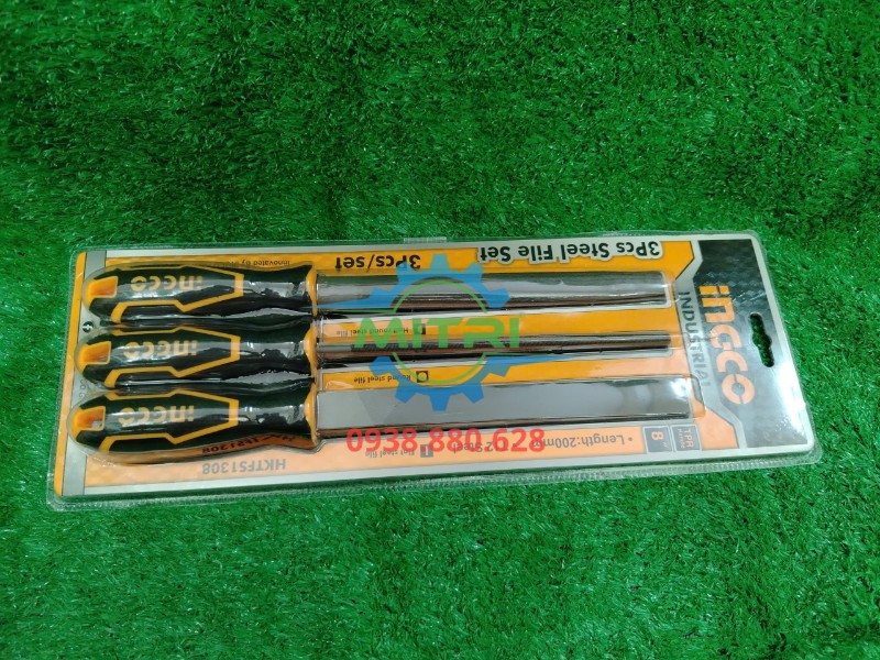 Bộ 3 giũa sắt Ingco HKTFS1308 8 inch