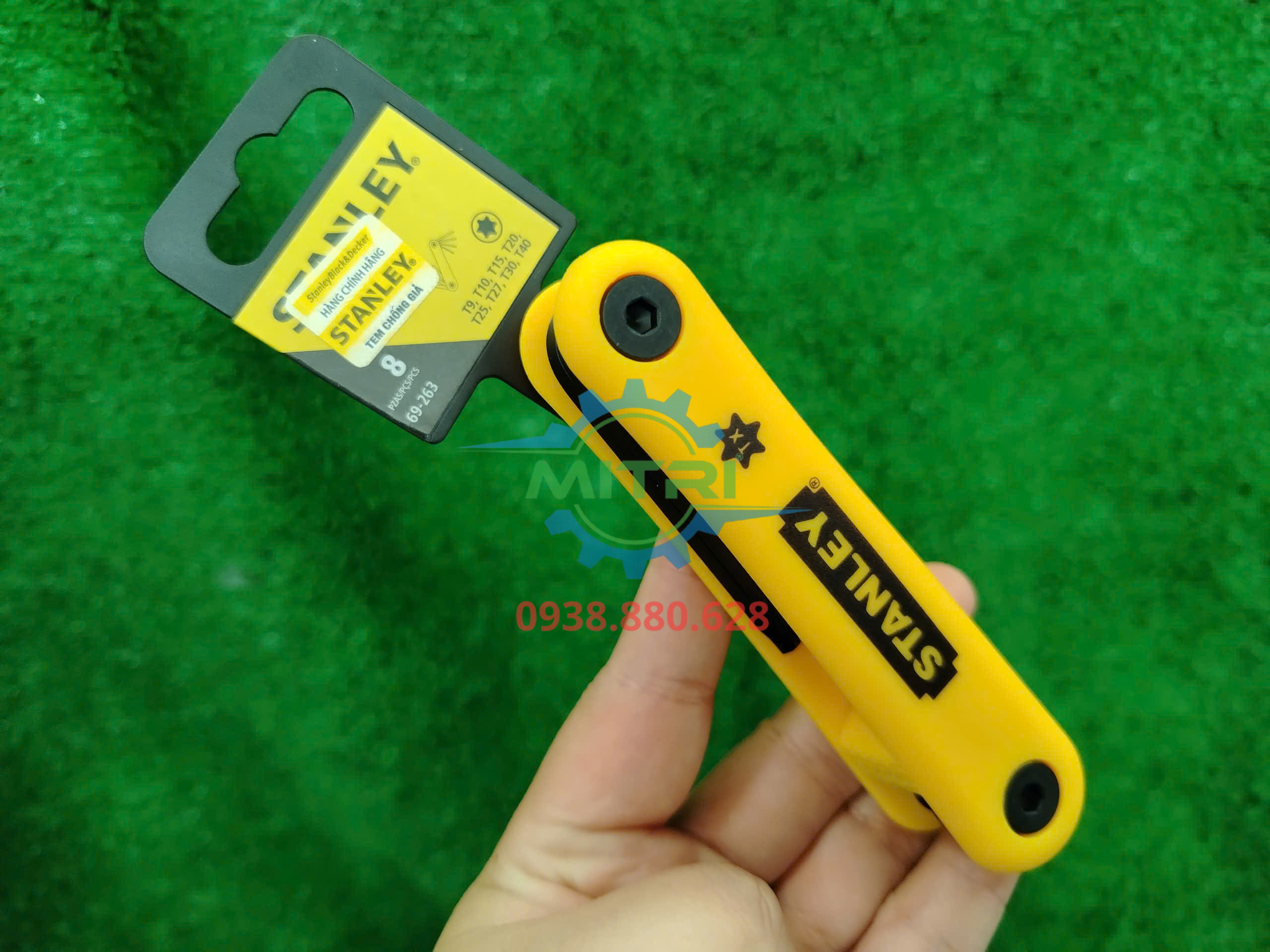 Bộ chìa lục giác sao 8 cây Stanley 69-263 thiết kế gập gọn