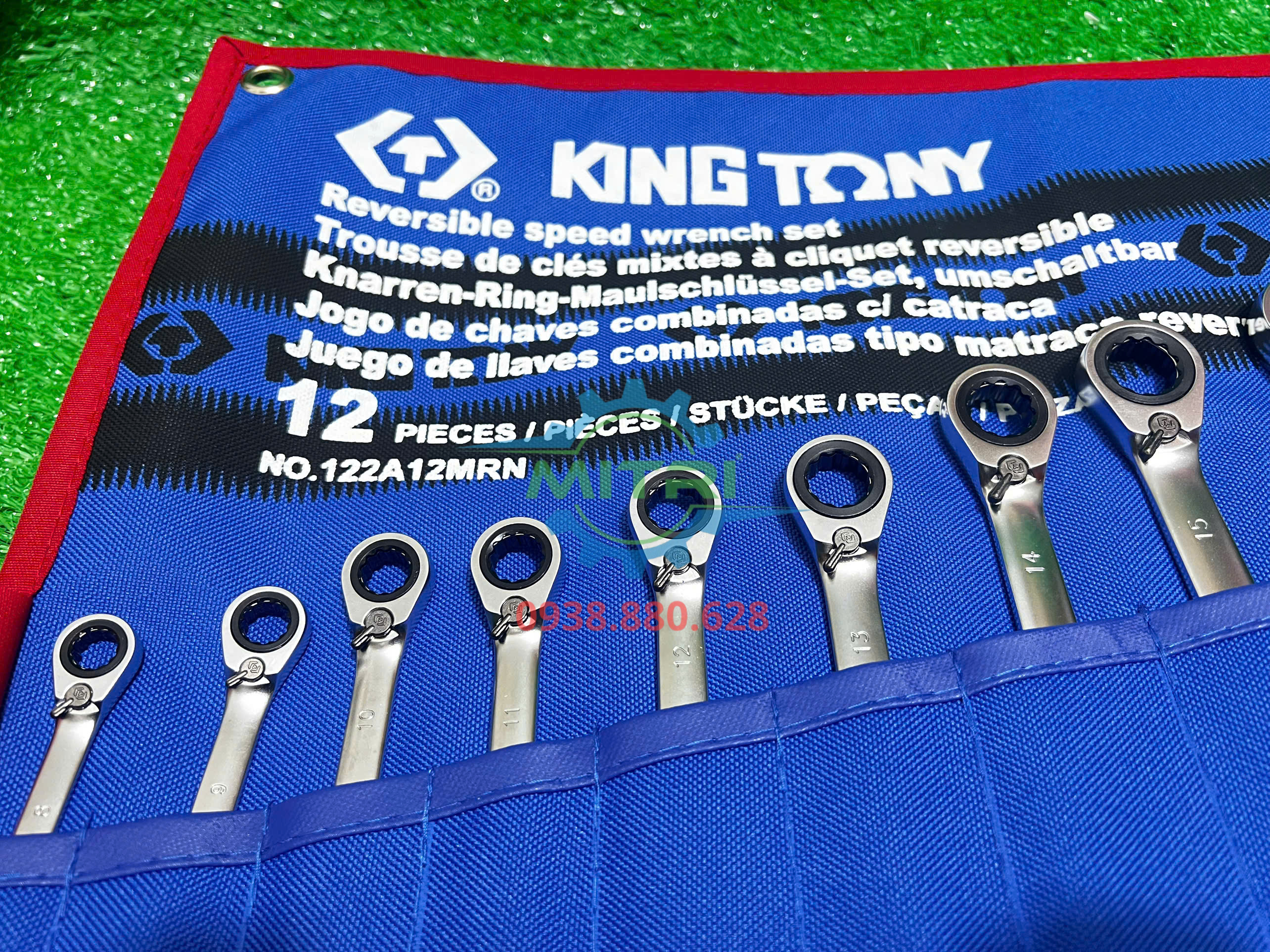 Bộ cờ lê hệ mét 12 chi tiết Kingtony 122A12MRN