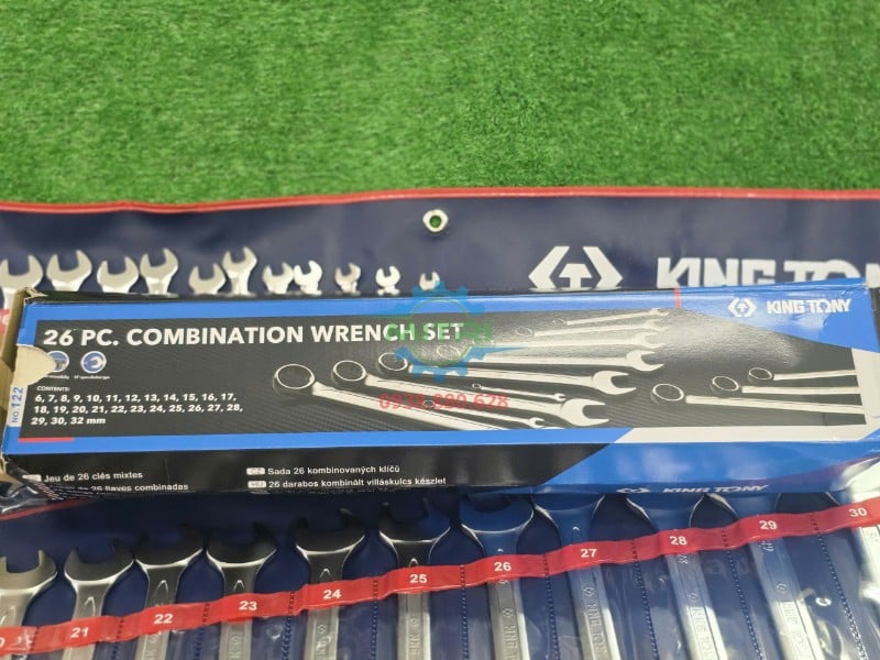 Chi tiết các chi tiết trong bộ cờ lê vòng miệng Kingtony 1226MR