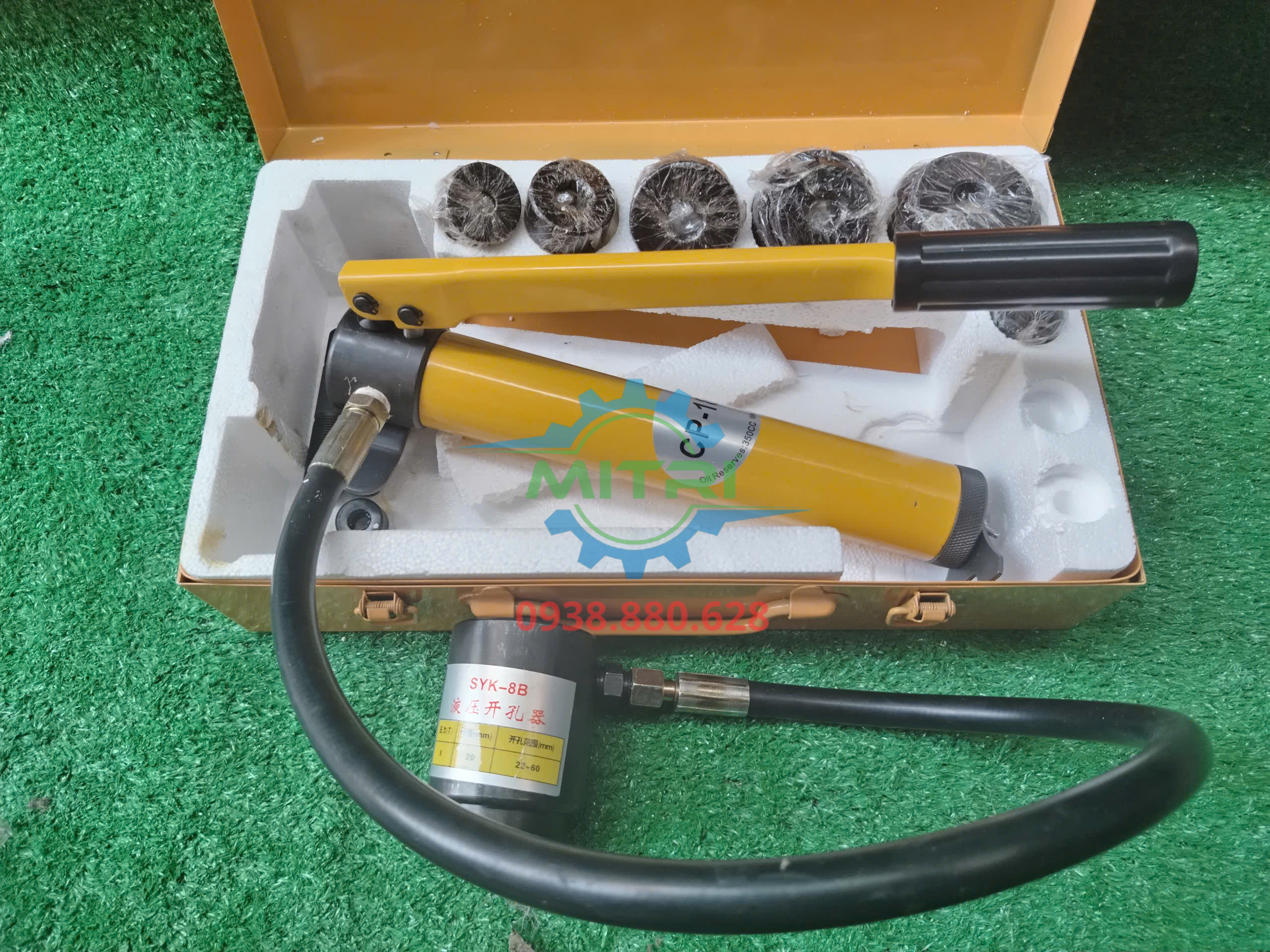 Bộ đột lỗ thủy lực SYK-8B chính hãng đầy đủ phụ kiện