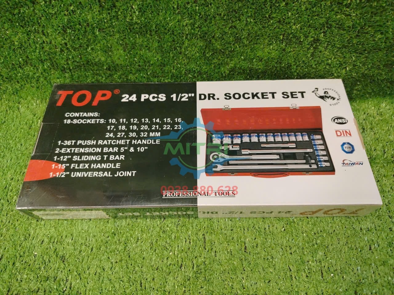 Bộ dụng cụ khai thác 24 món 1/2 inch TOP Đài Loan
