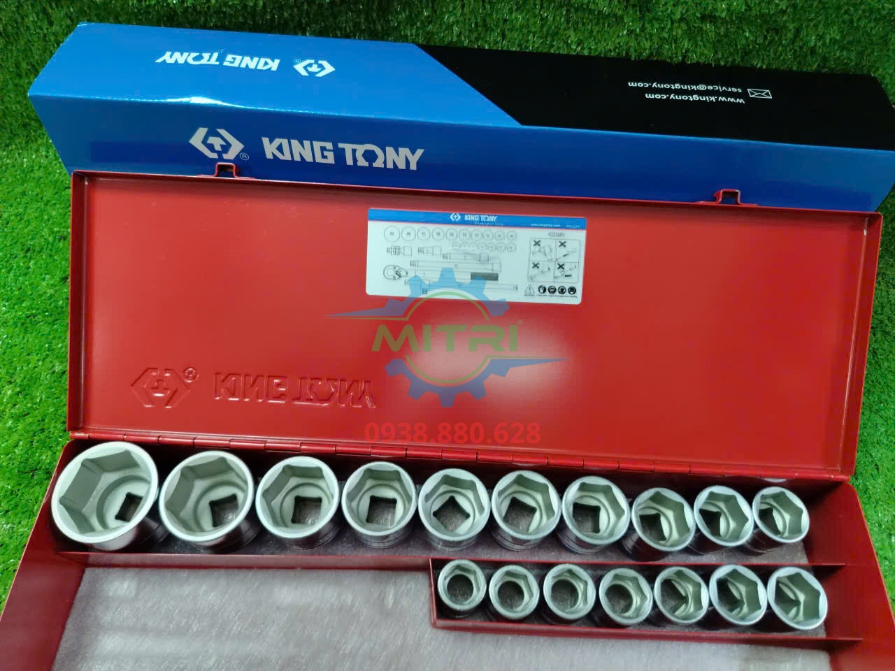 Cần siết trong bộ Kingtony 6323MR Bộ dụng cụ tuýp Kingtony 6323MR có cần siết đảo chiều 24 răng