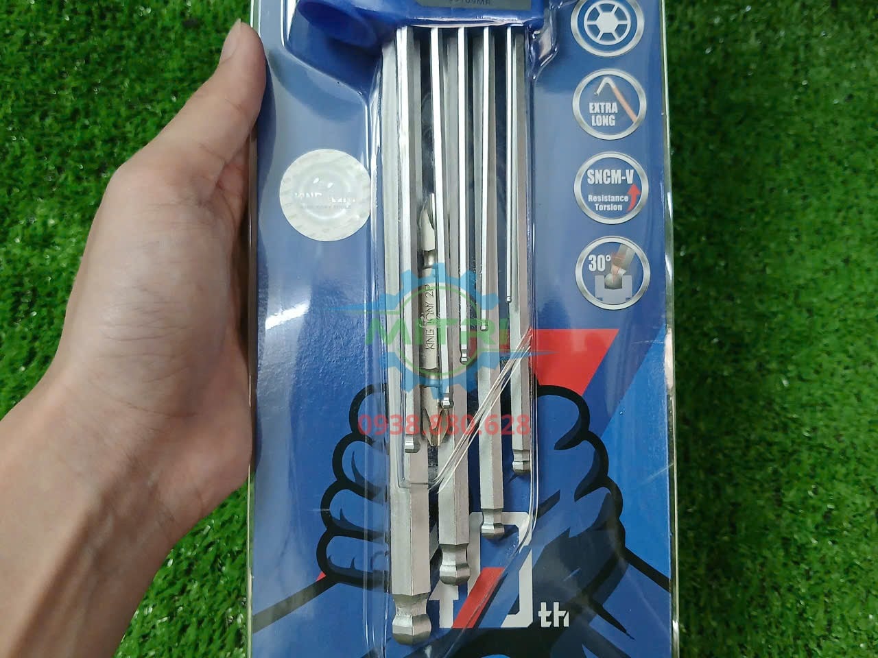 Bộ lục giác Kingtony 20109MR 9 cây với chiều dài tăng theo từng kích thước