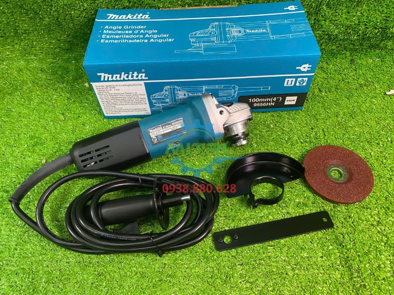 Bộ Makita 9556HN kèm hộp và phụ kiện thực tế