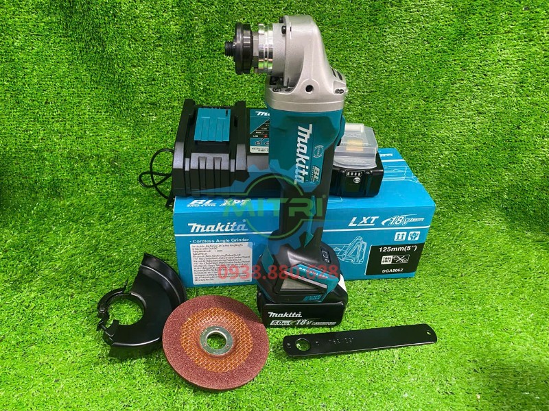 Bộ máy mài góc Makita DGA506Z đầy đủ theo combo thực tế Bộ máy mài góc Makita DGA506Z đầy đủ theo combo thực tế