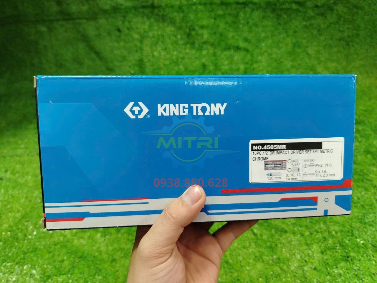 Bộ Kingtony 4505MR 10 món phù hợp cho xưởng cơ khí và bảo trì chuyên nghiệp