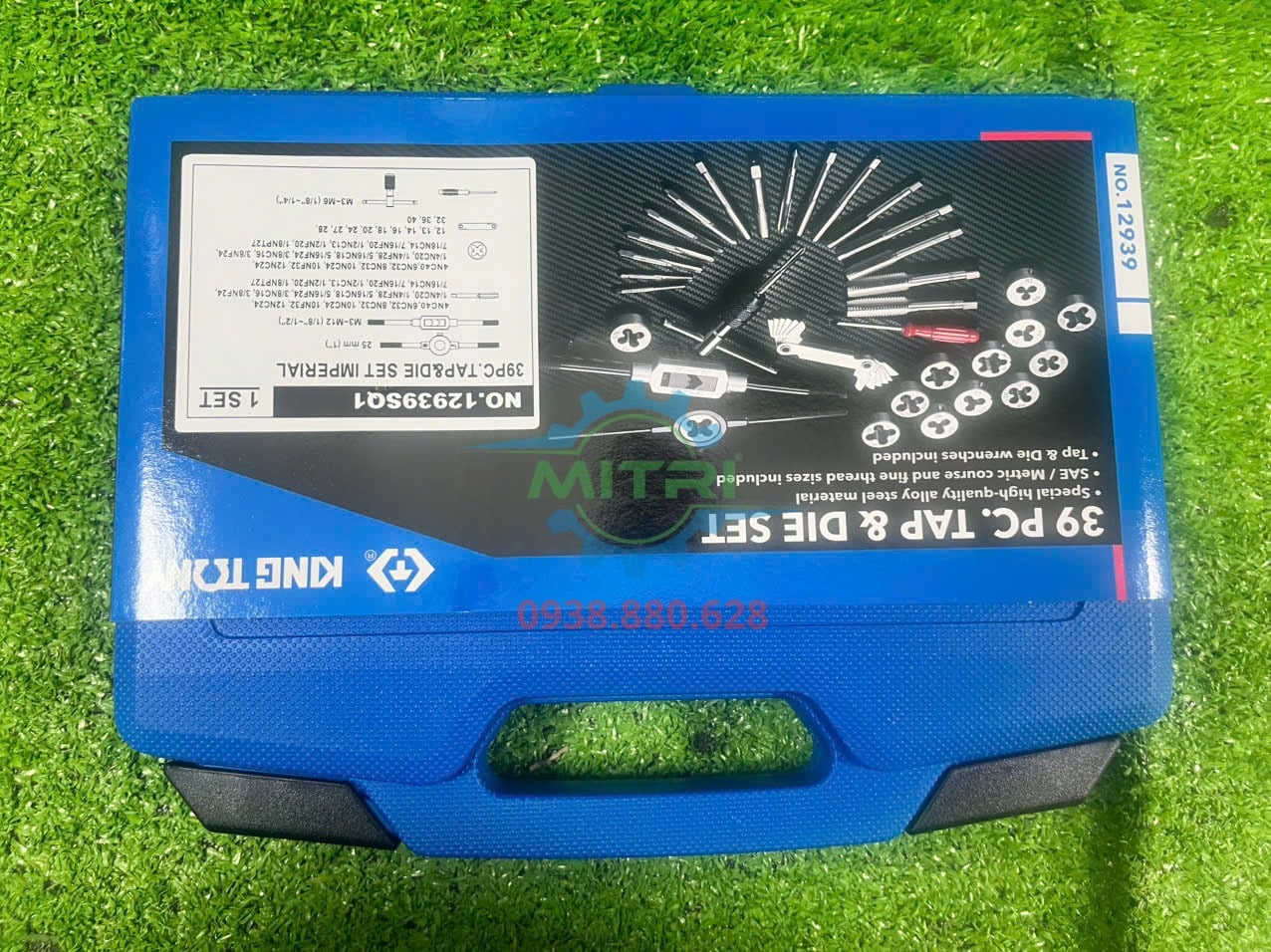 Bộ taro bàn ren Kingtony 12939SQ1 thực tế là bộ hệ inch 39 chi tiết