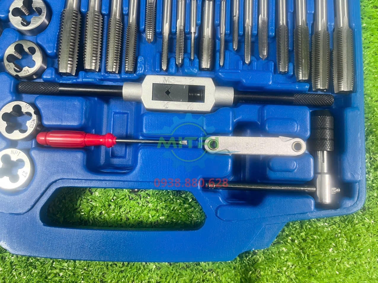 Bộ taro ren Kingtony 12939SQ1 với nhiều cỡ ren inch NC NF và NPT