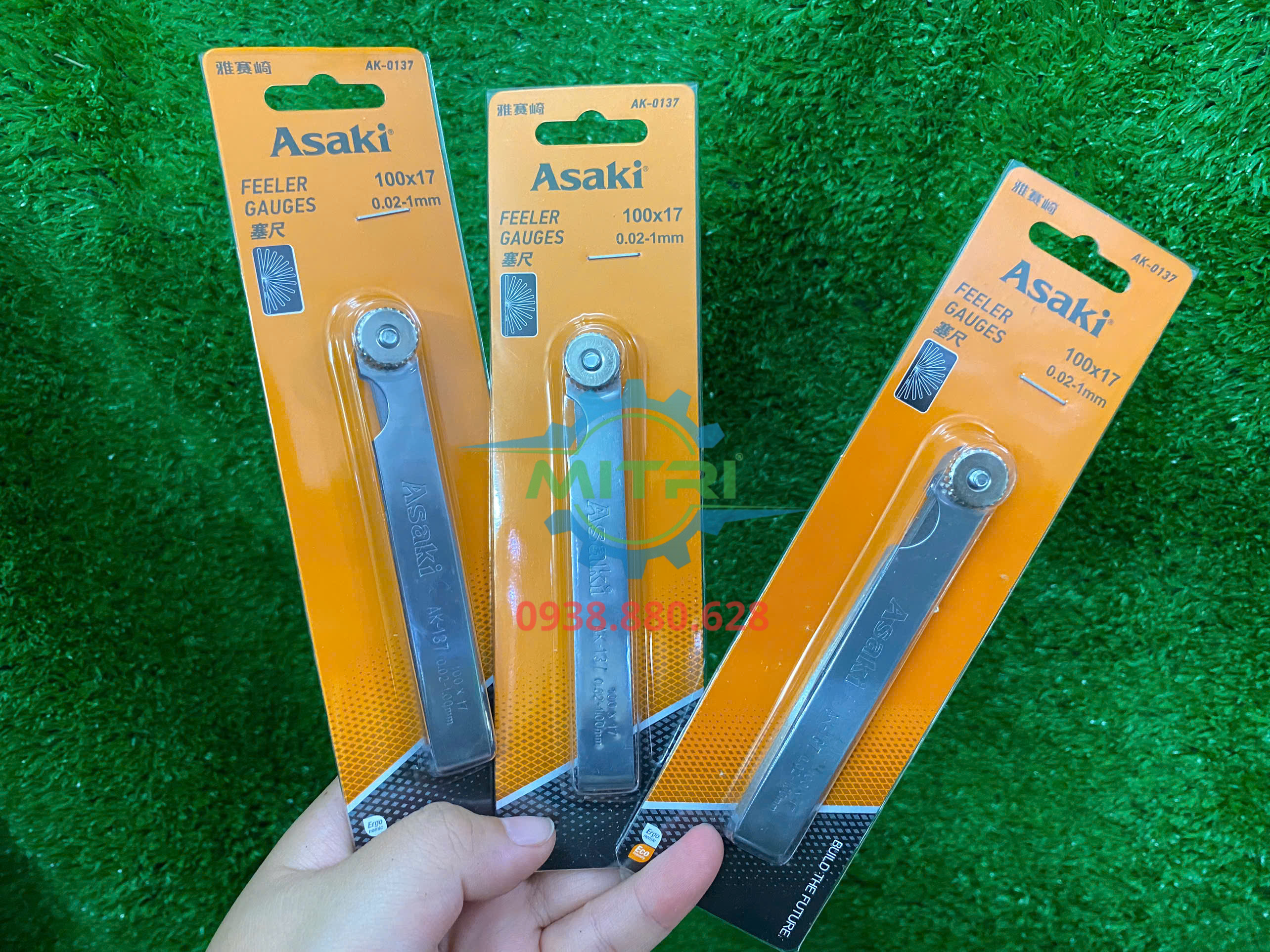Bộ thước lá đo khe hở 17 lá Asaki AK-0137