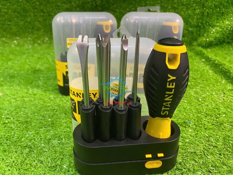 Toàn bộ Bộ tô vít Stanley 9 đầu STHT62511-8 gồm tay cầm và các đầu vít Toàn bộ Bộ tô vít Stanley 9 đầu STHT62511-8 gồm tay cầm và các đầu vít