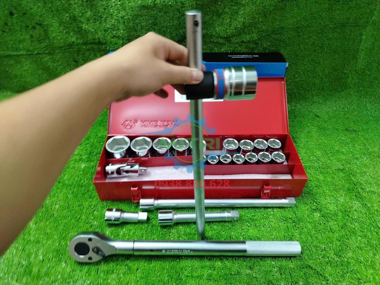 Thông số bộ tuýp Kingtony 6323MR Bộ tuýp Kingtony 6323MR gồm 23 món chuẩn đầu vuông 3/4 inch