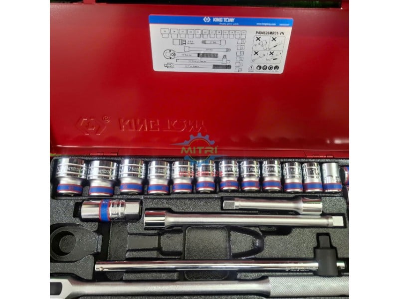 Bộ tuýp Kingtony 4526MR01 24 chi tiết chính hãng