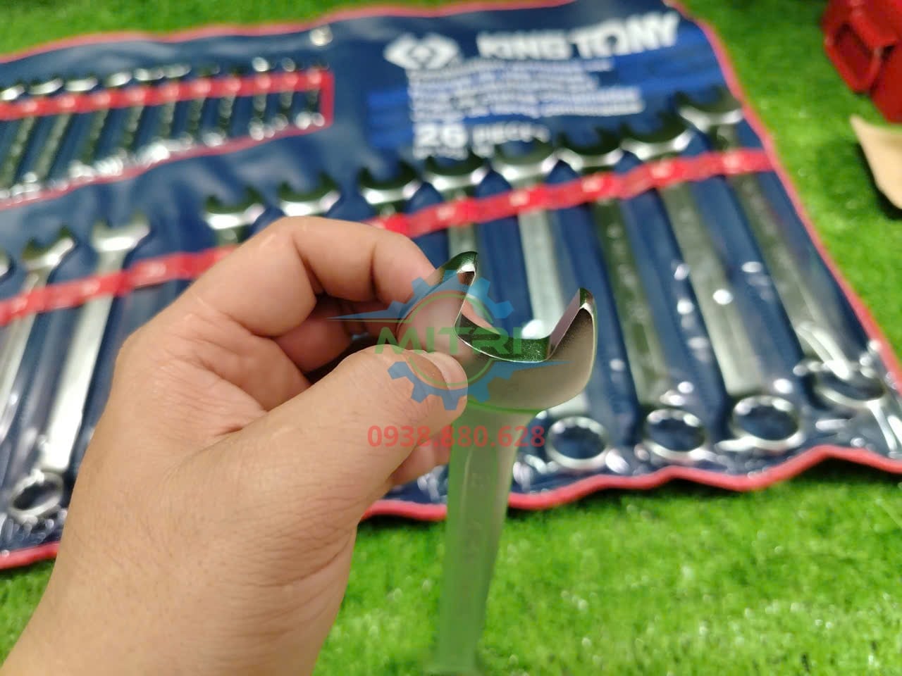 Bộ Kingtony 1226MR 26 cờ lê vòng miệng hệ mét Bộ vòng miệng Kingtony 1226MR 26 cái hệ mét 6–32mm dành cho xưởng chuyên nghiệp