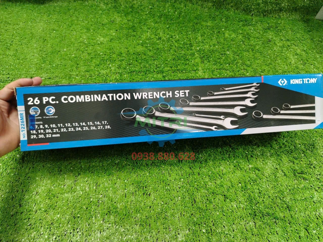 Thiết kế vòng miệng Kingtony 1226MR Hai đầu vòng và miệng trên bộ cờ lê Kingtony 1226MR dòng 1060