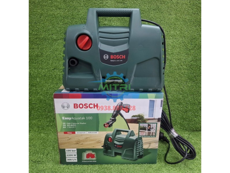 Máy rửa xe Bosch EasyAquatak 100 chính hãng và hộp sản phẩm nguyên kiện