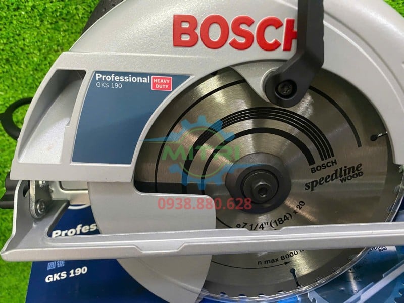 Chi tiết lưỡi cưa đĩa 184mm trên máy cưa Bosch GKS 190