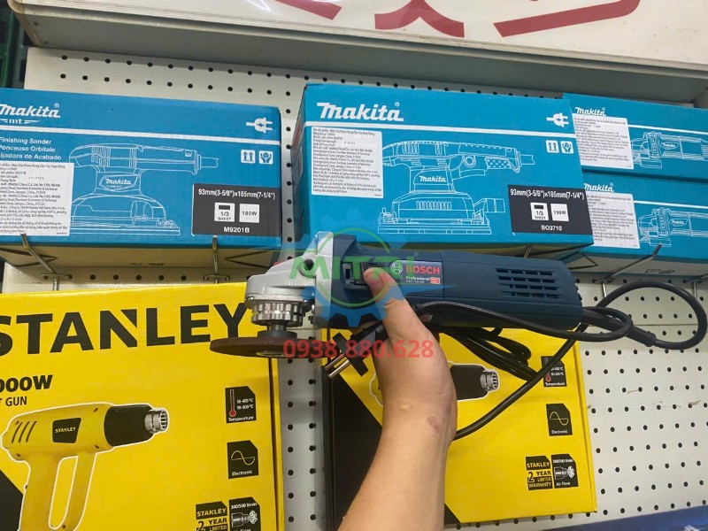 Bosch GWS 750-100 dùng đĩa mài cắt 100mm