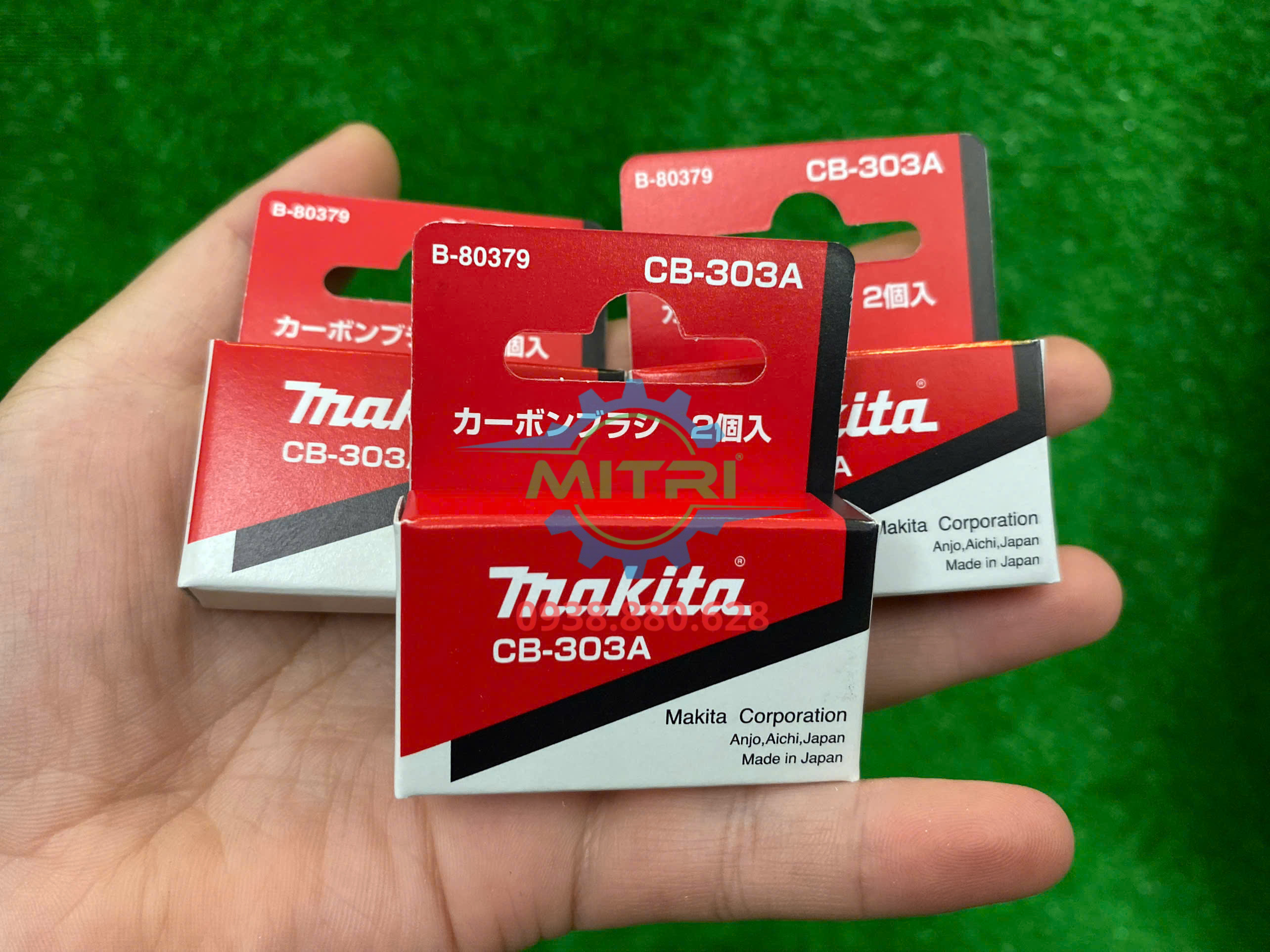 Bộ chổi than Makita CB-303A B-80379 chính hãng