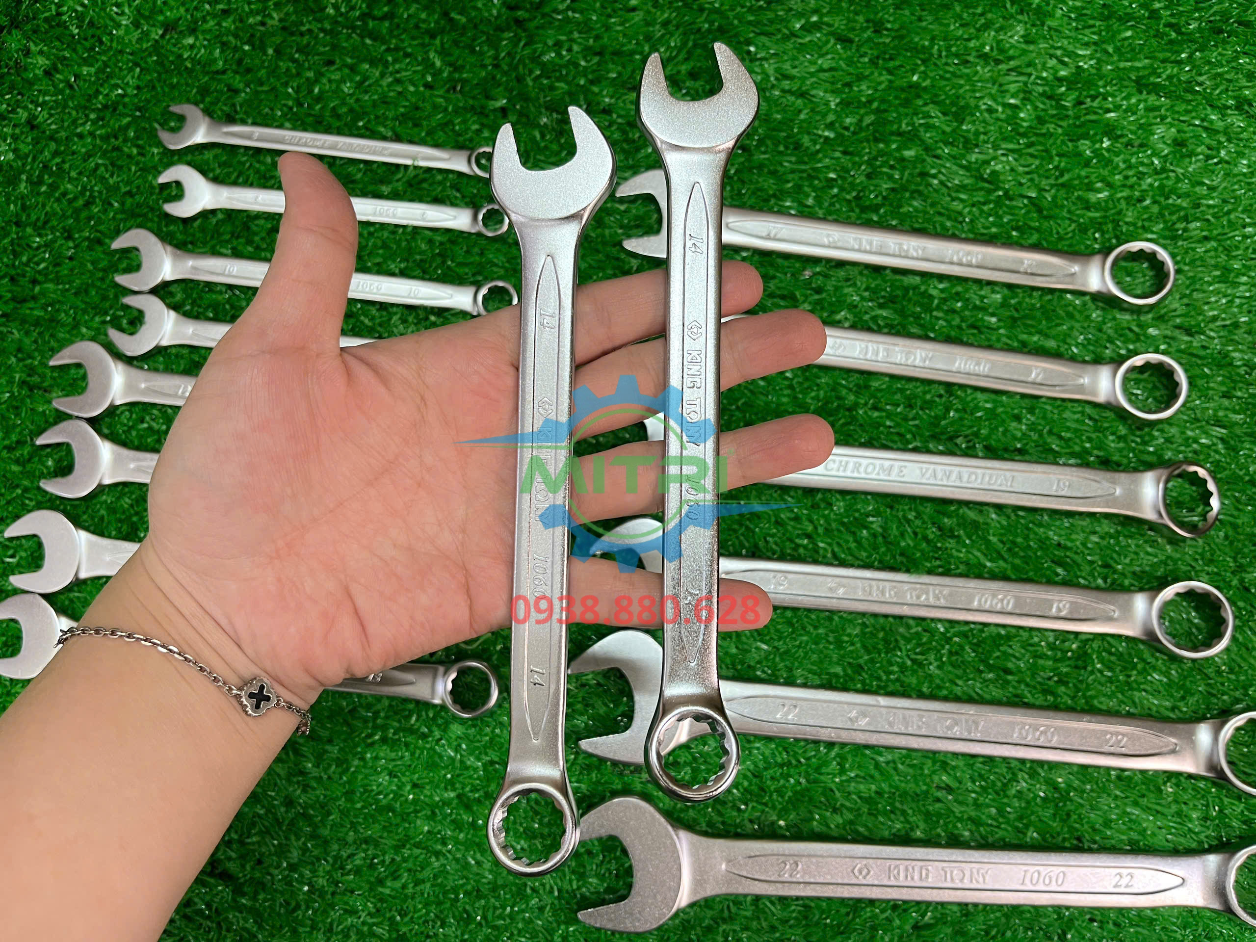 Cờ lê hộp 14mm Kingtony 1060-14 thép Cr-V siêu cứng