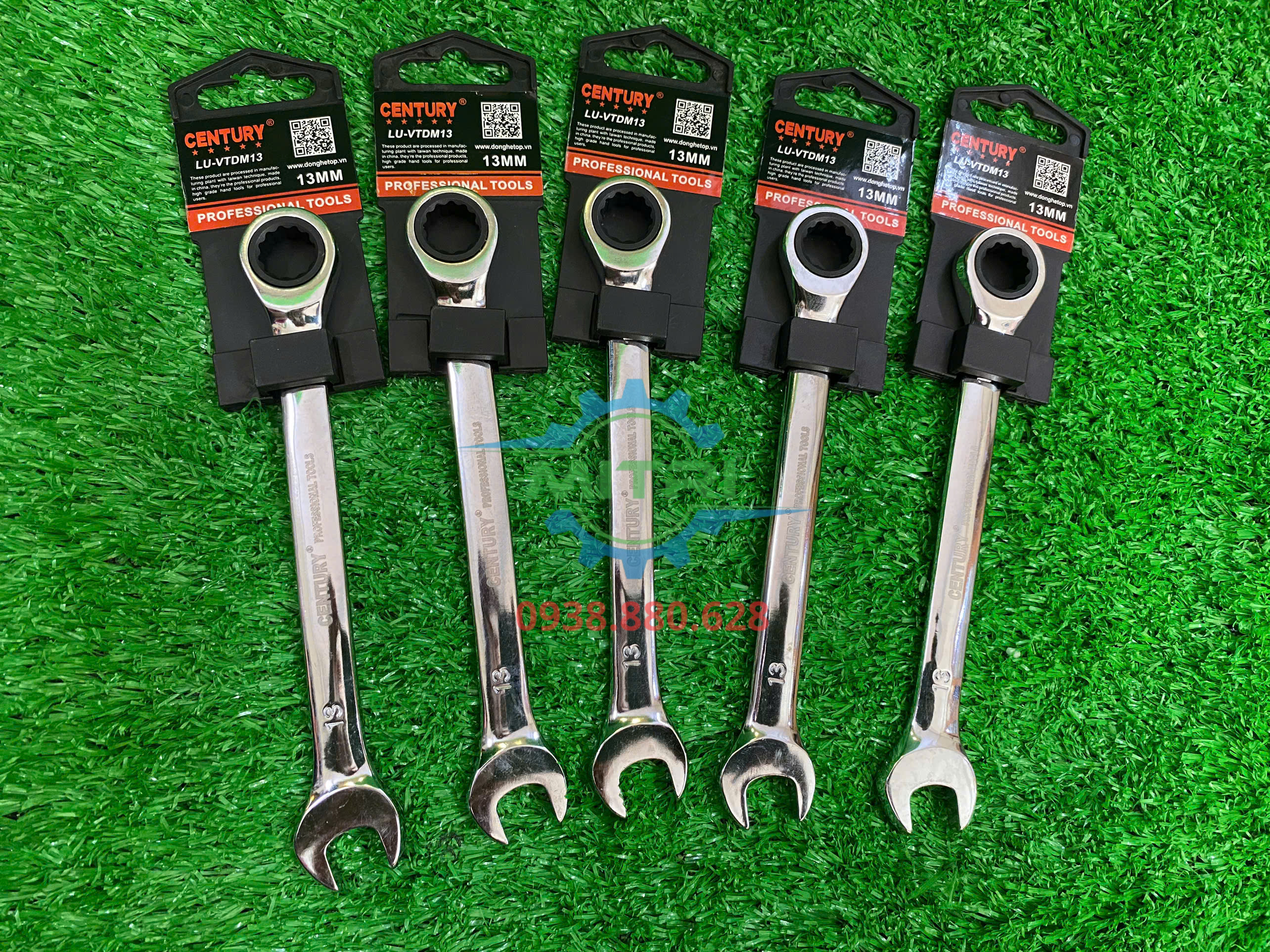 Cờ lê vòng miệng tự động 13mm thép CR-V Century