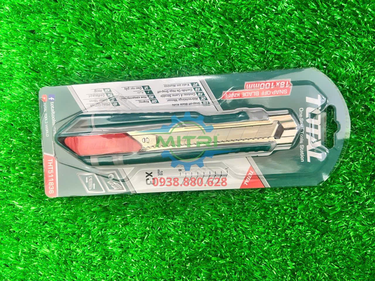 Cơ chế bẻ lưỡi của dao rọc giấy Total