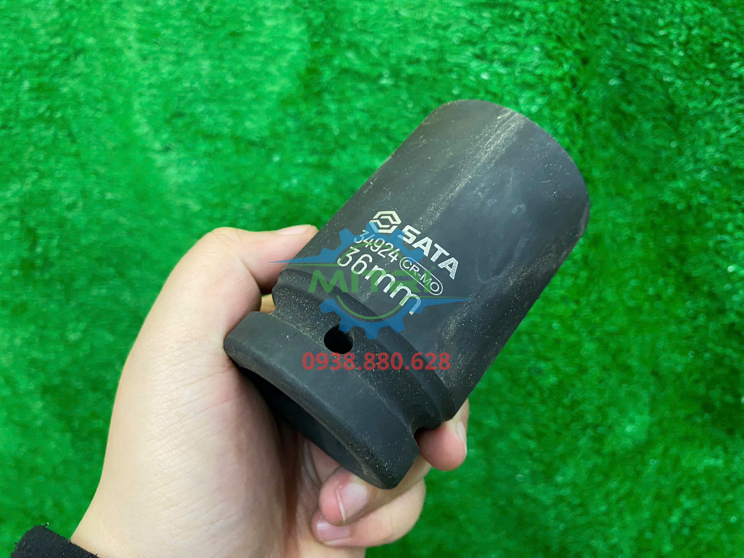 Đầu tuýp đen dài thép Cr-Mo Sata 34924