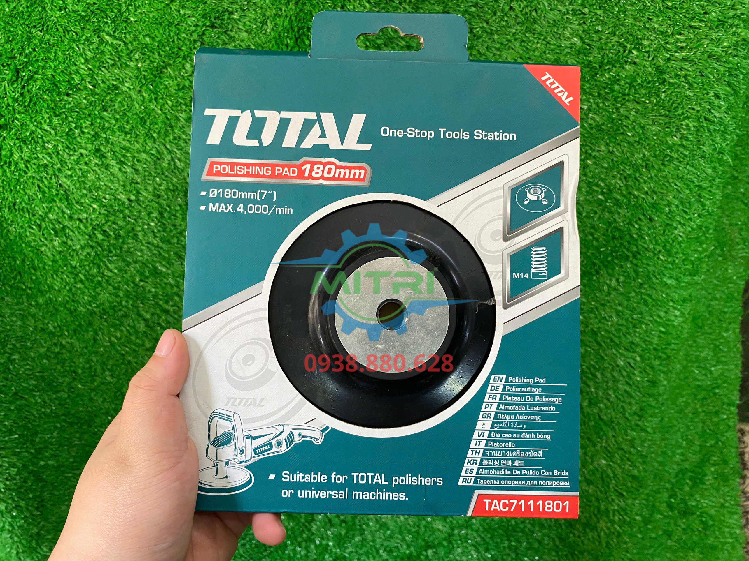 Đế cao su gắn phớt đánh bóng Total TAC7111801