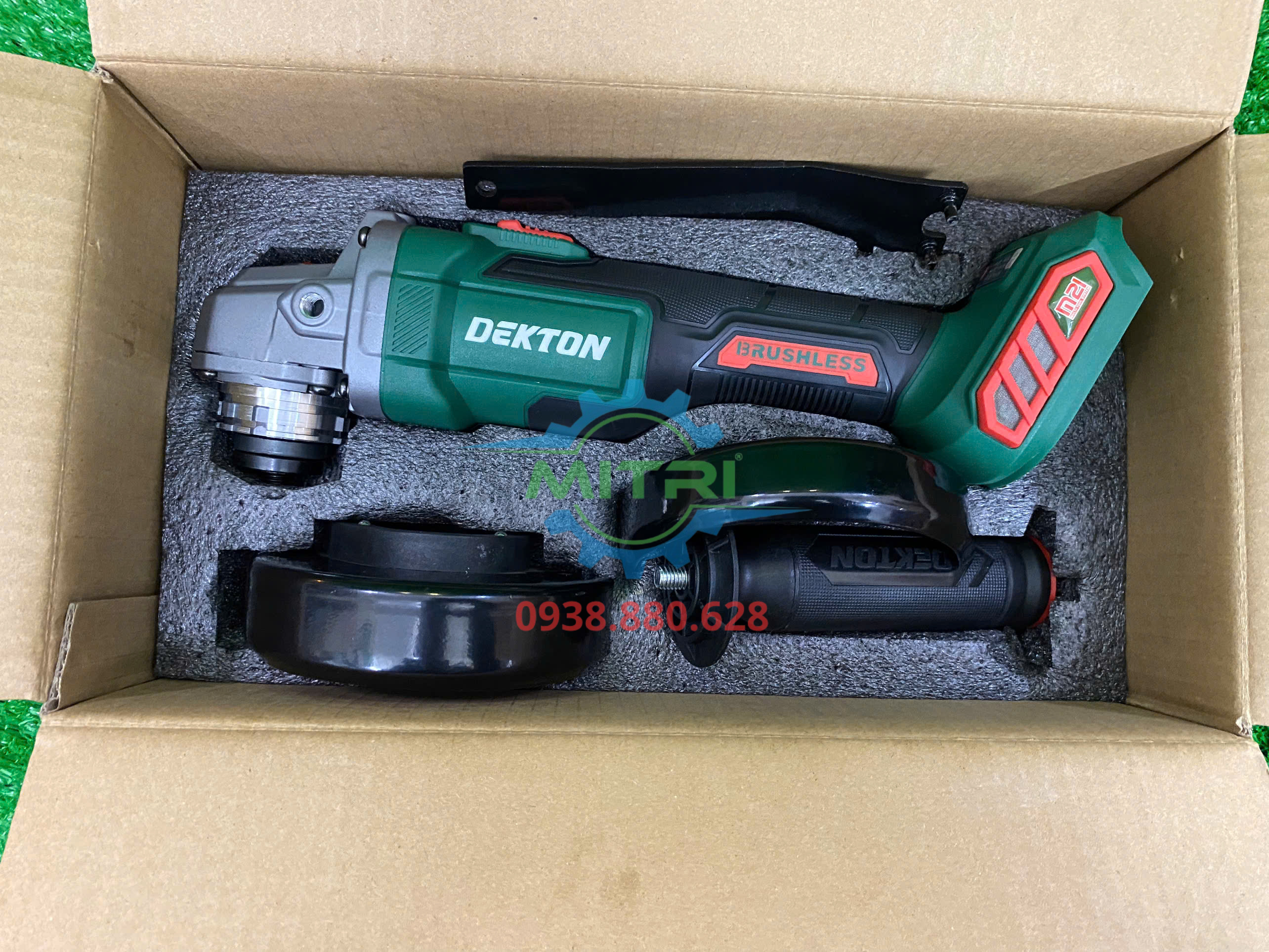 Máy mài góc pin Dekton M21-AG100PLUS thân máy solo