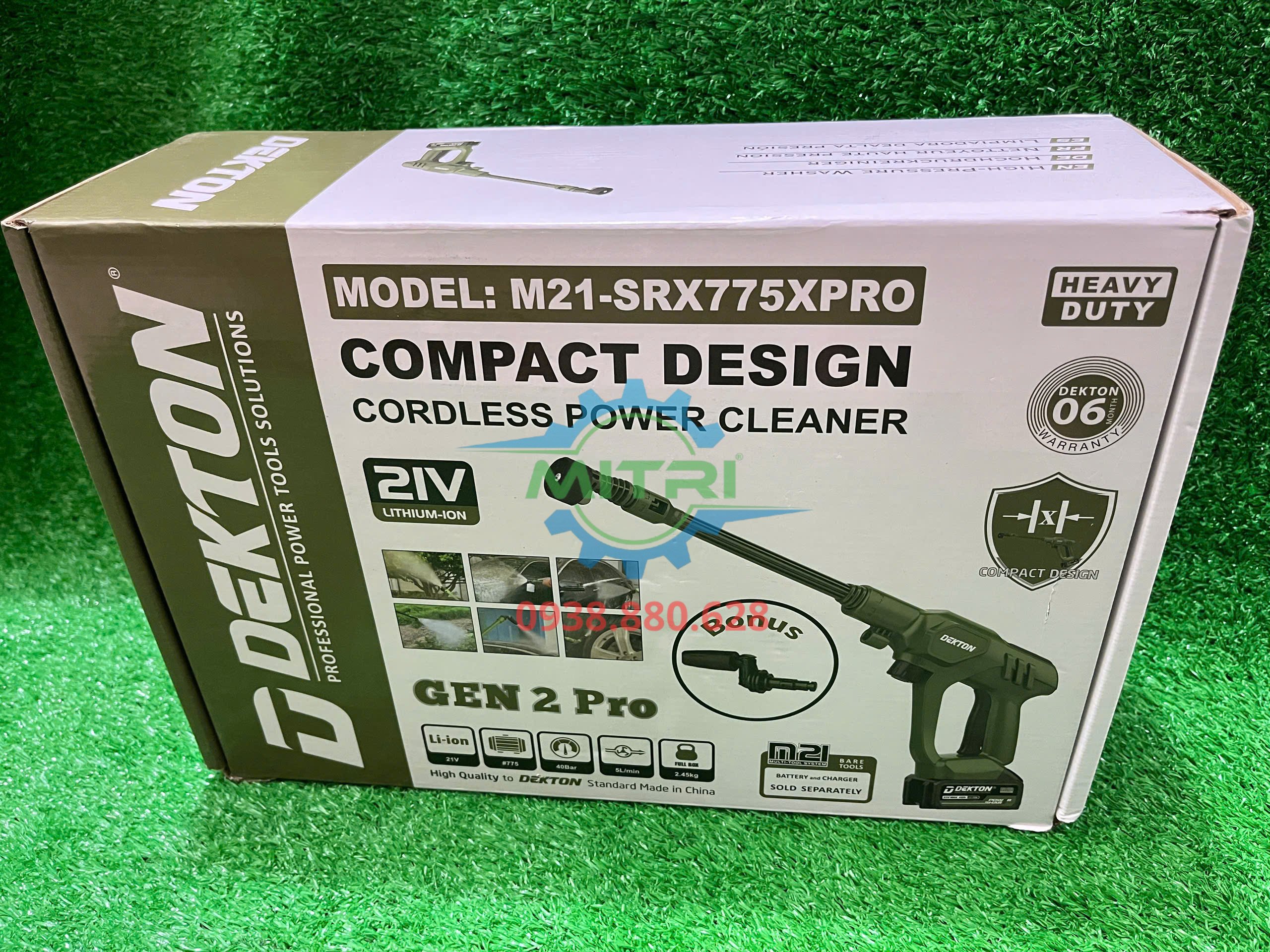 Máy rửa xe Dekton M21-SRX775XPRO không dây tiện dụng