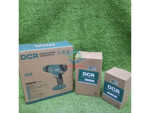 Đóng gói combo DCA ADQB550Z 1 pin 1 sạc giao khách