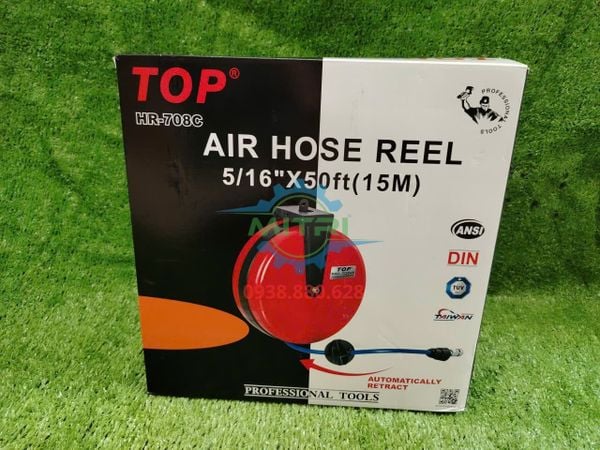 Hộp cuộn dây hơi rút tự động Top HR-708C
