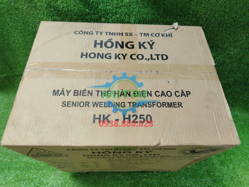 Mặt trước hộp máy biến thế hàn Hồng Ký HK H250D