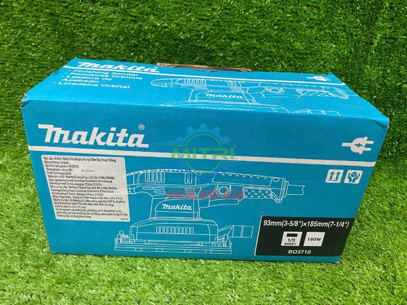 Mặt trước hộp máy chà nhám Makita BO3710