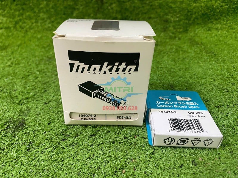 Hộp nhỏ chổi than Makita CB-325 mã 194074-2 dùng thay thế cho máy tương thích