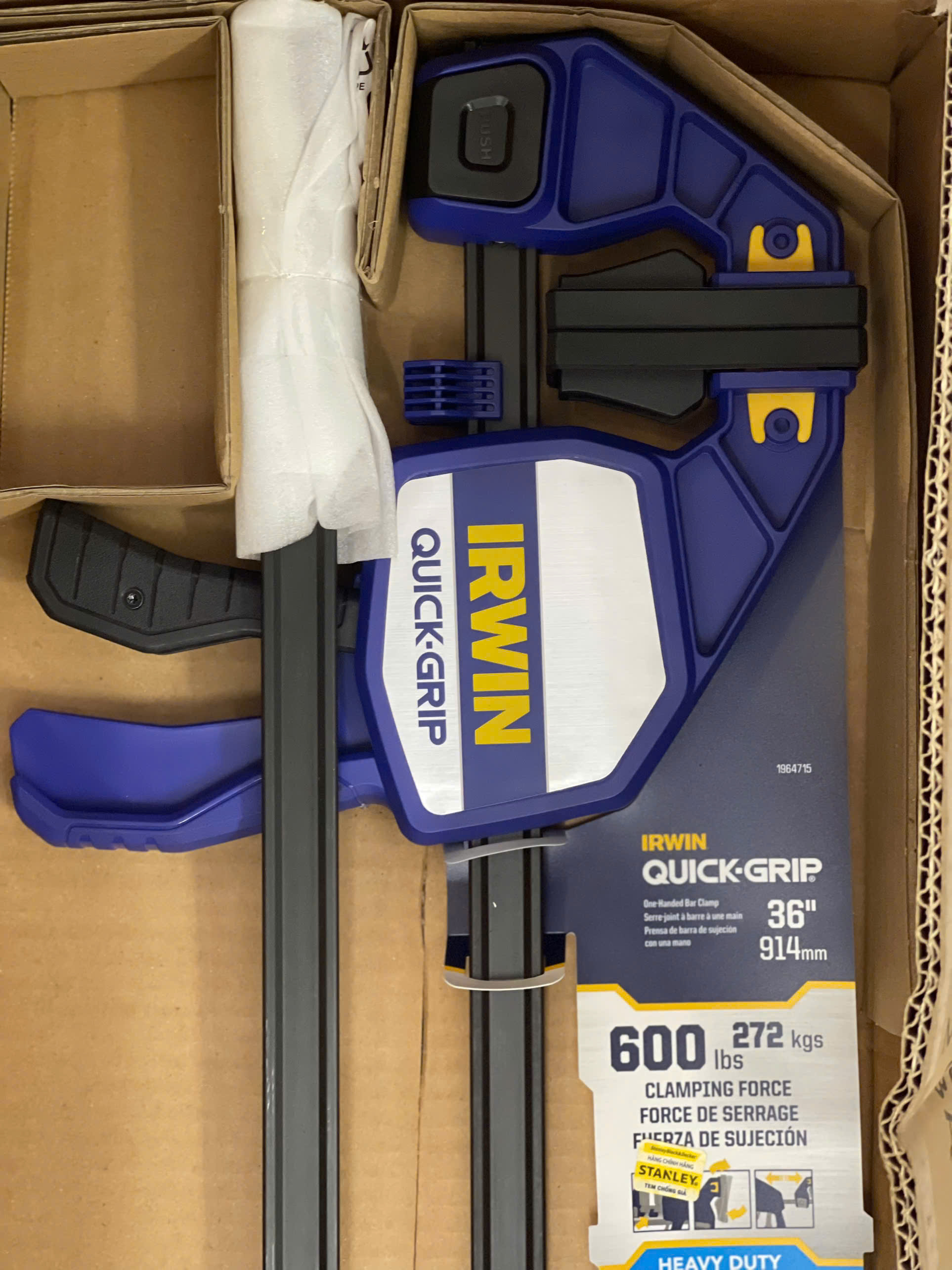 Kẹp tăng đưa gỗ IRWIN 1964715 Quick Release dùng cho nội thất