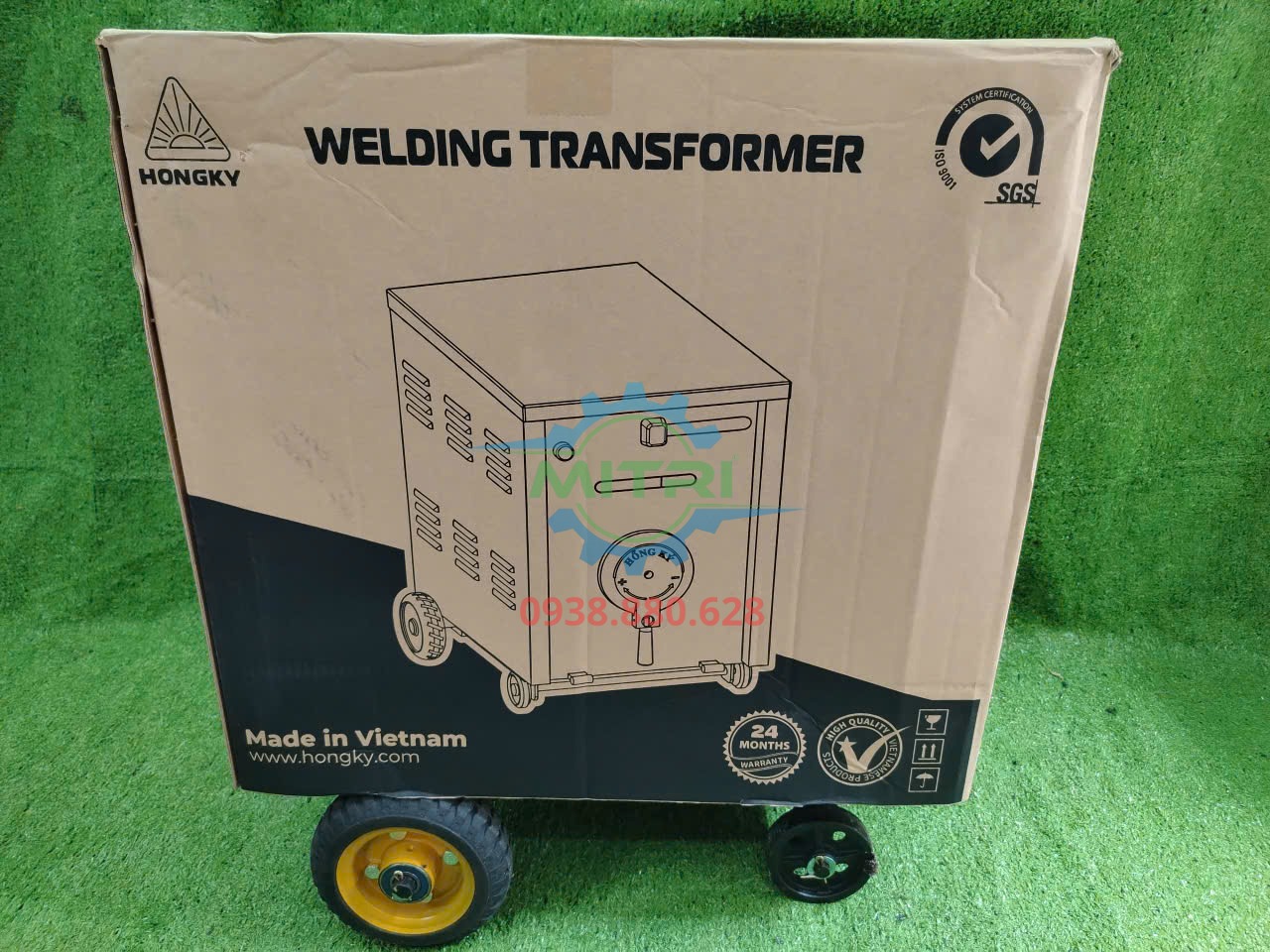 Kiểm tra đóng gói máy biến thế hàn Hồng Ký HK-H400D trước khi giao khách