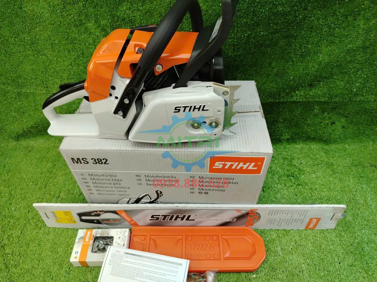 Kiểm tra STIHL MS382 lam 16in trước khi giao tại Minh Triết